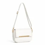 White shoulder bag for girls-Monra